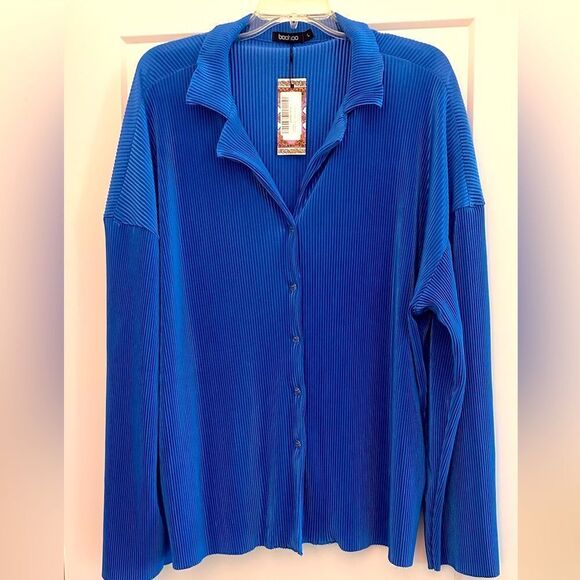 Boohoo Plisse Pant Set - Picture 2 of 7